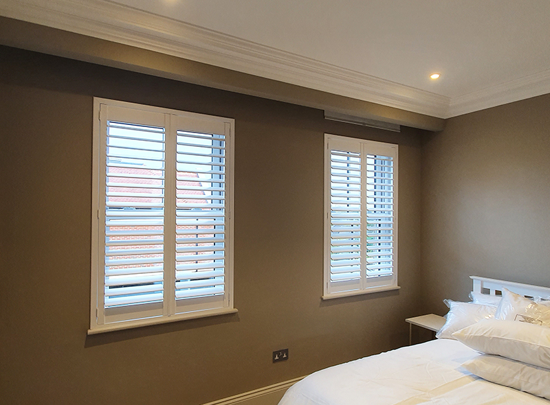 bedroom window shutters in Newbury